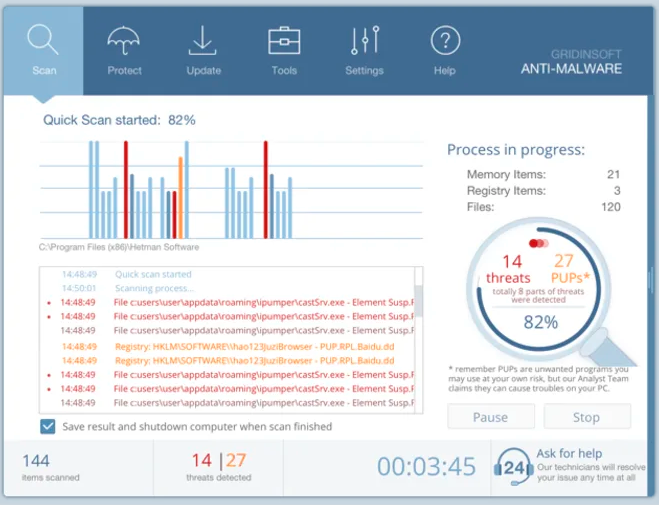 Gridinsoft Anti-Malware 4.2.67 Crack Download grátis